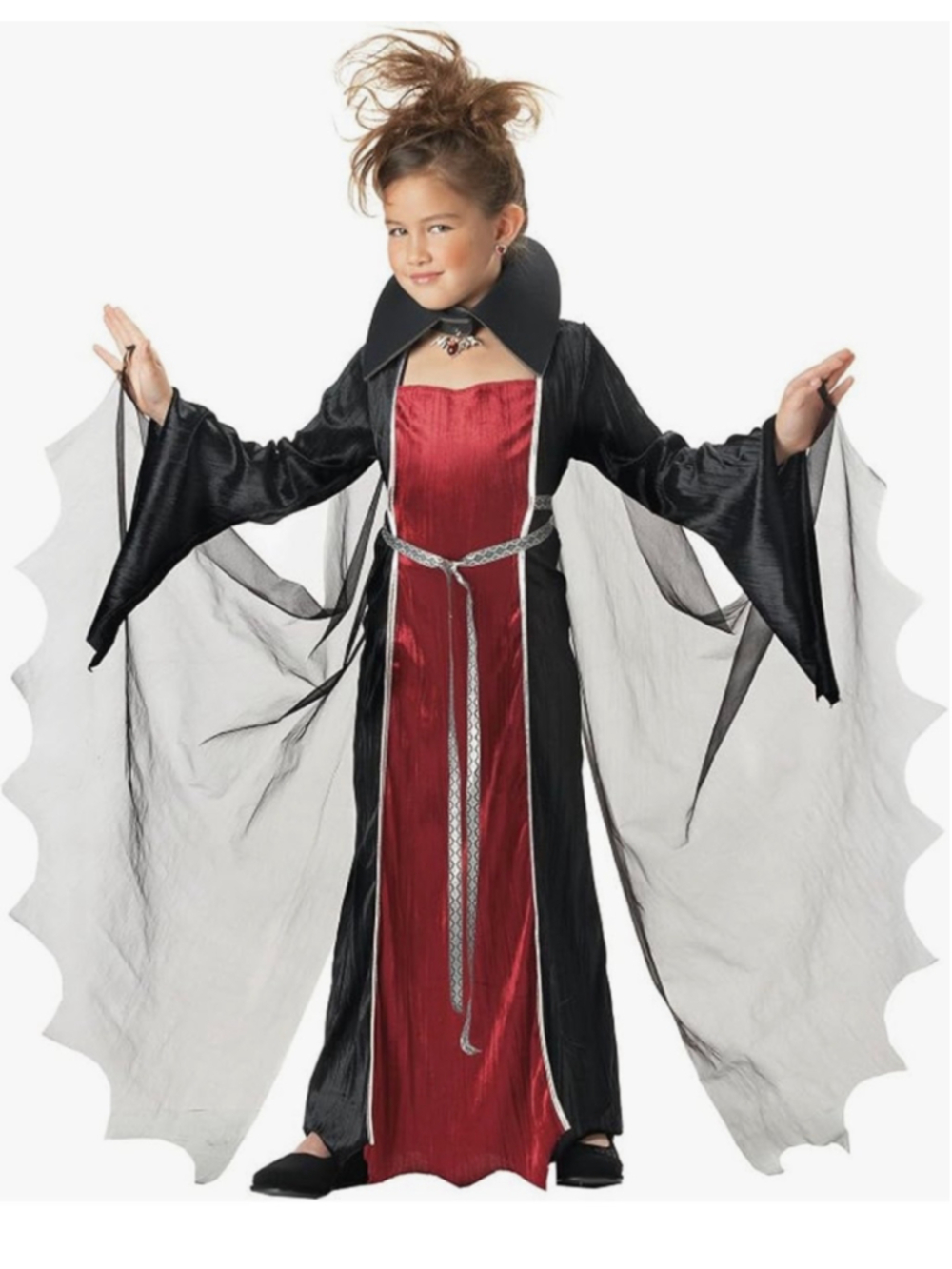 NEW California Costumes Girls Vampire Costume Medium Plus 8/10